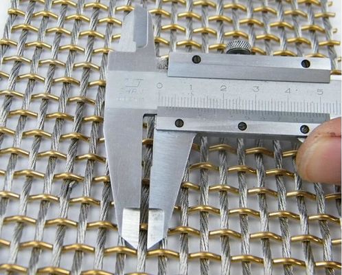 Acier inoxydable Décoatif métal architecture maille en acier inoxydable draperies en fil de fer tissé