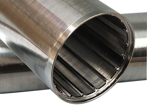 Cylindre Vee Wire Filter Screen de fil de cale d'ISO9002 Velp 6M Length