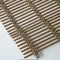 Maillage de fil plat architectural Maillage de fil tissé en épingle en laiton Bronze acier inoxydable Maillage métallique tissé décoratif