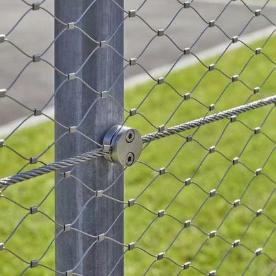 Filet de corde en acier inoxydable tissé à la main de type noué avec matériau SS304/316, diamètre de fil 1,5 mm/2 mm/2,5 mm et ouverture de maille 25*25 mm/30*30 mm/50*50 mm