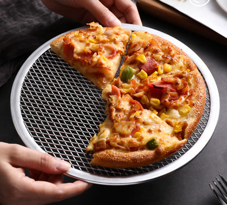 Plateau de cuisson rond sans couture pour pizza, 6-22 pouces, alliage d'aluminium
