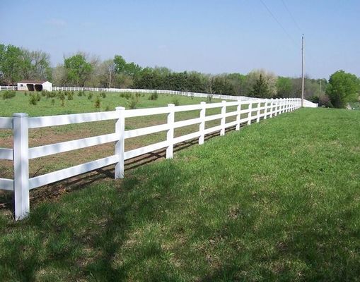 UV-proof couleur blanche plastique PVC Vinyle rail de clôture de jardin