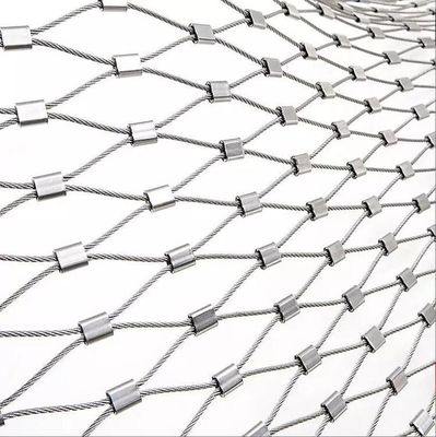 Safety Protection in Construction Stainless Steel Rope Net Fencing