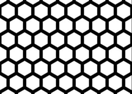 Métal perforé hexagonal de poinçon SS304 1*2m 1.22*2.44m de tamis de nid d'abeilles