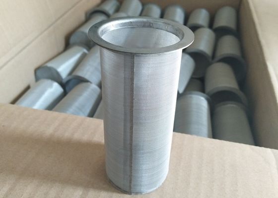 Le sergé solides solubles de plaine de cylindre filtrent la maille acier inoxydable Mesh Filter de 5 microns