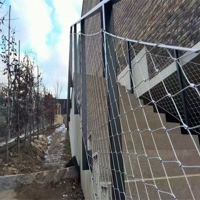 Maille de câble en acier inoxydable 304 flexible et durable avec trou en losange pour filet de sécurité