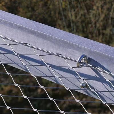 304/316 balcon clôturant le fil de corde d'acier inoxydable Mesh Diamond Hole