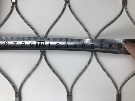 Grillage fort flexible de corde d'acier inoxydable 1x7 virole