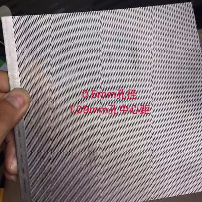 Filtre en maille métallique gravée à trous ronds en acier inoxydable 304 316 pour filtration de fluides