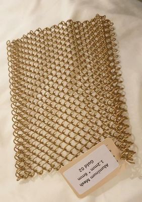 Métal Mesh For Fireplace décoratif de rideau en maillon de chaîne de personnalisation