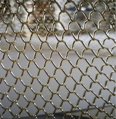 Maillage de fil d'aluminium à chaîne pour rideaux décoratifs
