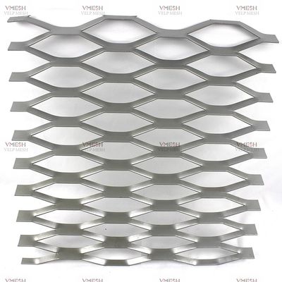 Panneau augmenté standard galvanisé de grillage de diamant aplati par feuillard d'immersion chaude