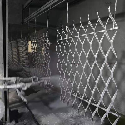Écran en métal déployé à motif de diamant galvanisé pour maille décorative