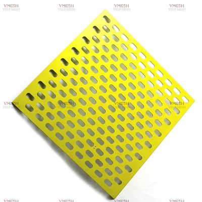 revêtement de façade métallique perforée en aluminium pour murs décoratifs