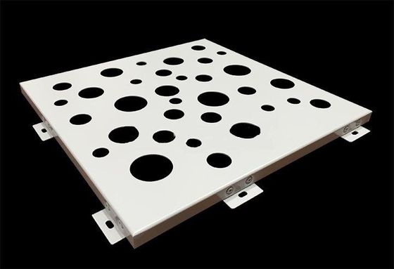 Façades métalliques perforées en PVDF pour l'intérieur 1500x2500mm, maille décorative