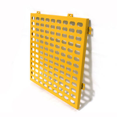 Façades métalliques perforées en PVDF pour l'intérieur 1500x2500mm, maille décorative