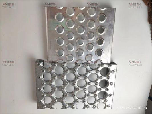 Grille de sécurité antidérapant à trou rond en aluminium 3,5 mm pour les marches d'escalier