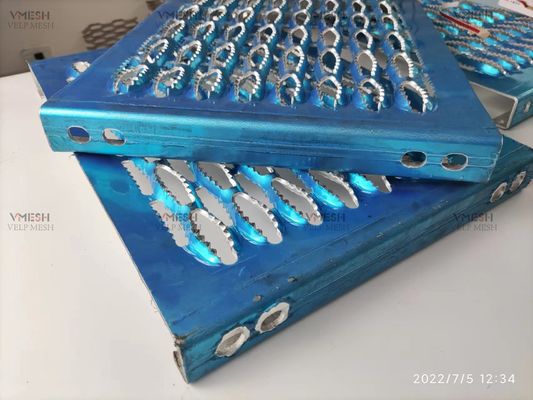Grille de plancher en aluminium 3003 à trous en losange, épaisseur 2,5 mm-6 mm