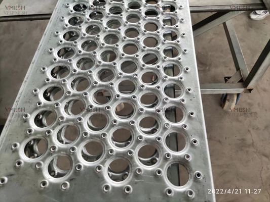 Grille à poignée galvanisée en acier diamanté pour passerelles de sécurité industrielle