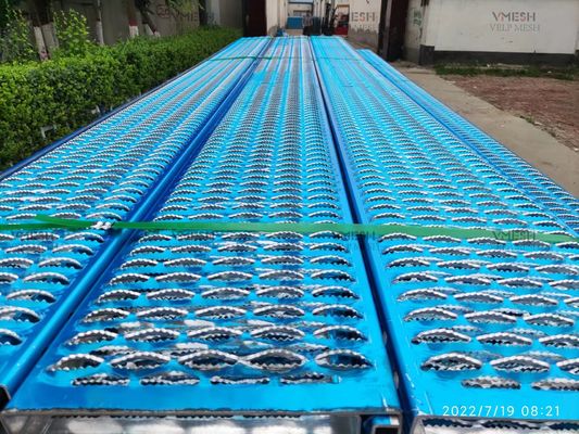 Grille de plancher en aluminium 3003 à trous en losange, épaisseur 2,5 mm-6 mm
