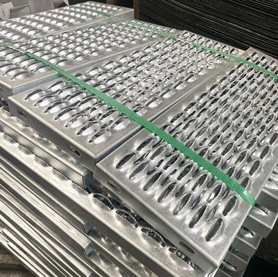 Grille à poignée galvanisée en acier diamanté pour passerelles de sécurité industrielle