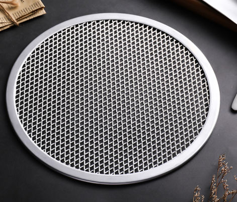 Plateau de cuisson rond sans couture pour pizza, 6-22 pouces, alliage d'aluminium