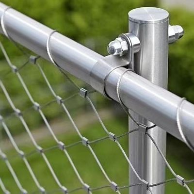 SS 304 316 Maillage de câbles en acier inoxydable pour balustrade de zoo