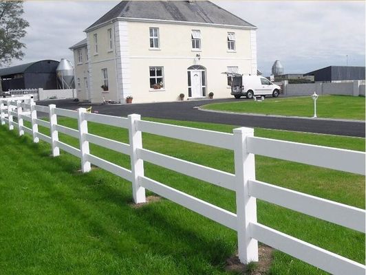 2m de hauteur Blanc Couleur 4 rails PVC Vinyle Ferme de chevaux