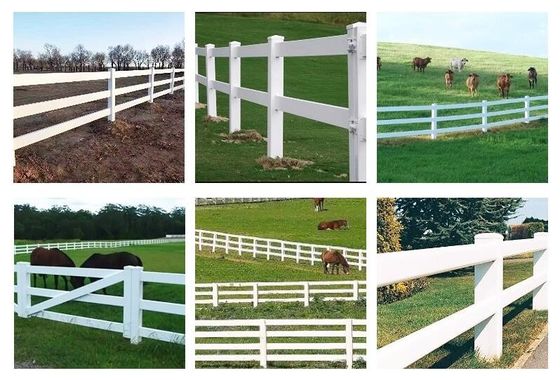 Pvc panneau Ferme Clôture de jardin Clôture Trellis Nouveau Privé Blanc Vinyl 2 Rails Clôture