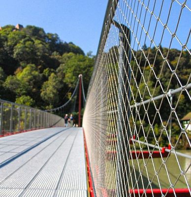 316 filet de câbles en acier inoxydable 100x100 mm pour les balustrades des escaliers