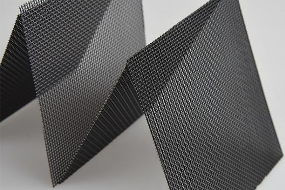 Écran de porte de sécurité en acier inoxydable marine enduit en poudre noire standard