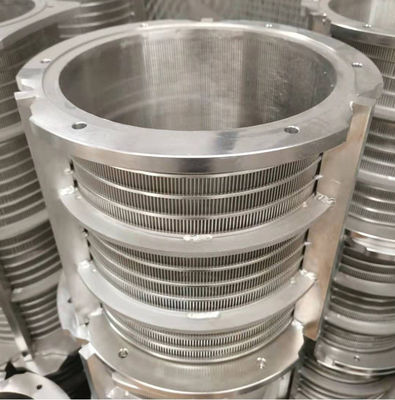 Panneau filtrant en acier inoxydable à fil en V avec fente continue