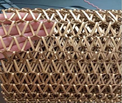 Rideau en maille tissé architectural de maillon de chaîne de décoration en aluminium colorée pour l'hôtel