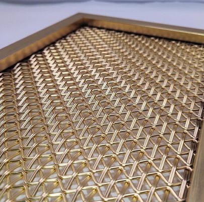 Écran en treillis en acier inoxydable brossé architectural pour décoration