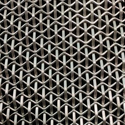 Treillis métallique tissé serti en acier inoxydable pour façades architecturales