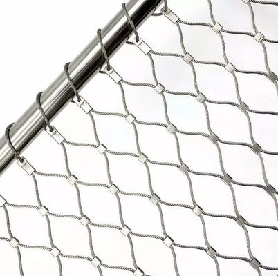 Maillage de câbles en acier inoxydable flexible et durable pour les garde-corps de pont et les clôtures de sécurité