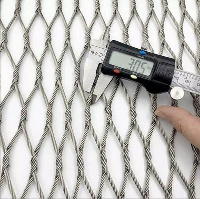 Nœud en filet de câble tissé en acier inoxydable à haute souplesse