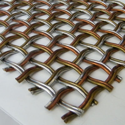 Maillage en fil de fer trempé en acier inoxydable pour façade architecturale