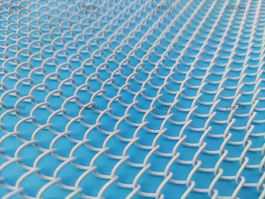 Le rideau en métal adapté aux besoins du client de maillon de chaîne de la taille 6*6mm dans la maille d'écran de cheminée de conception de paires