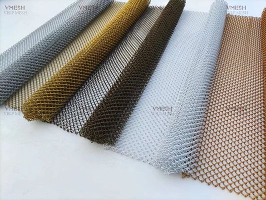 Réglable à panneau unique Matériau en acier de couleur argentée robuste Rideau de feu de cheminée en maille