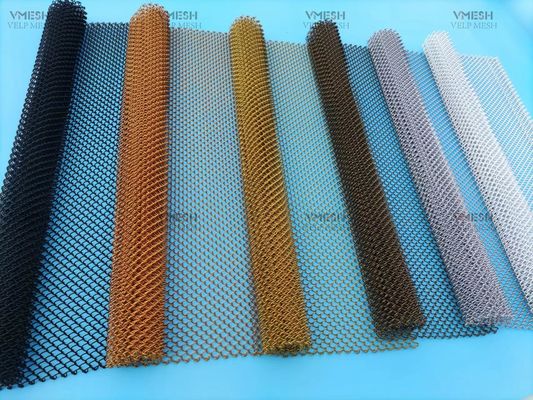 Rideau de sécurité pour cheminée en maille noir thermolaqué