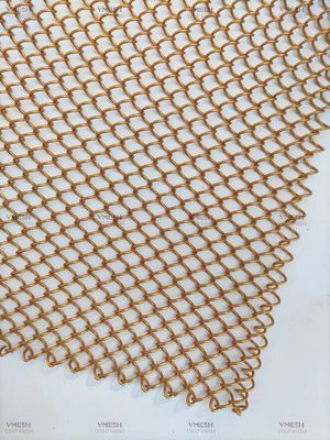 1.2 mm épaisseur chaîne de liaison décoratif rideau de fil d'architecture