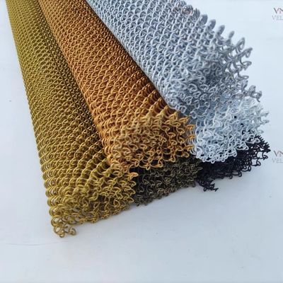 Rideaux en alliage de chaîne en aluminium décoratif en cascade en bobine de draperie Rideaux en maille de fil