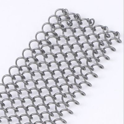 Couleur dorée Anti-rouille Aluminium décoratif Mesh Draperie de bobine métallique