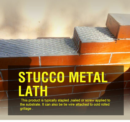 1.75lbs 2.5lbs G60 Zinc Stucco Fil de maille galvanisé Lath métallique