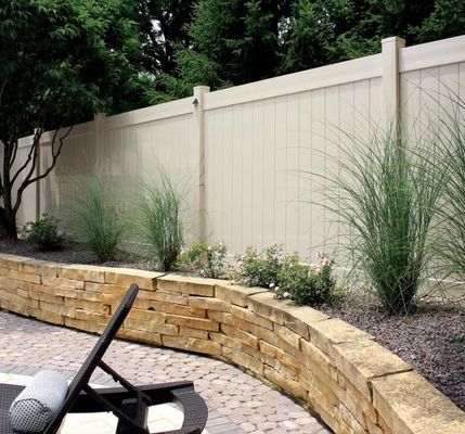 Protection de la vie privée Vinyle Plastique Rideau Panel Jardin imperméable à l'eau Rideau en PVC Pour la piscine