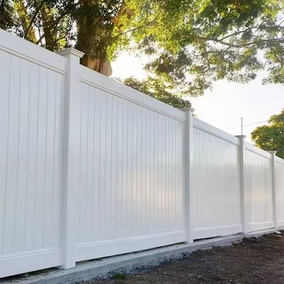 Clôture de protection contre le feu en plastique blanc vinyle PVC pour jardin décoratif