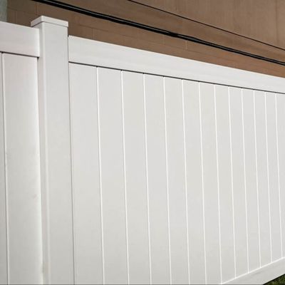 Clôture de protection de la vie privée en vinyle de style américain 6x8ft pour le jardin et le mur de la maison