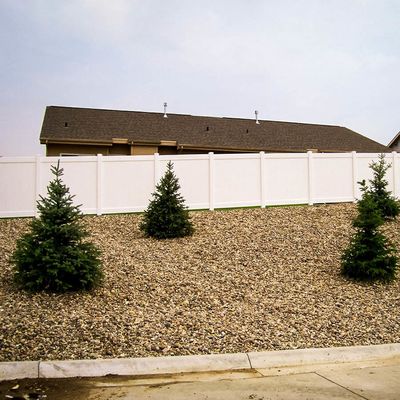 Clôture de protection de la vie privée en vinyle de style américain 6x8ft pour le jardin et le mur de la maison