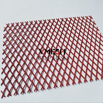Dispositif de décoration extérieure en aluminium à maillage étendu soudé avec cadre